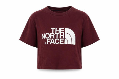 Womens UK Size XS The North Face Red Cropped T-Shirt