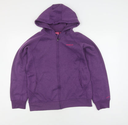 Womens UK Size 12 LA Gear Purple Full Zip Hoodie