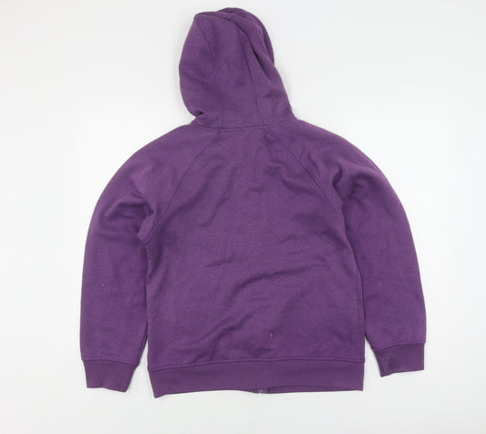 Womens UK Size 12 LA Gear Purple Full Zip Hoodie