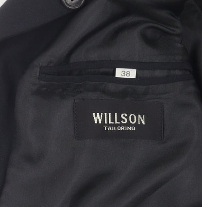 Mens UK Size 38 Willson Regular Black Suit Jacket