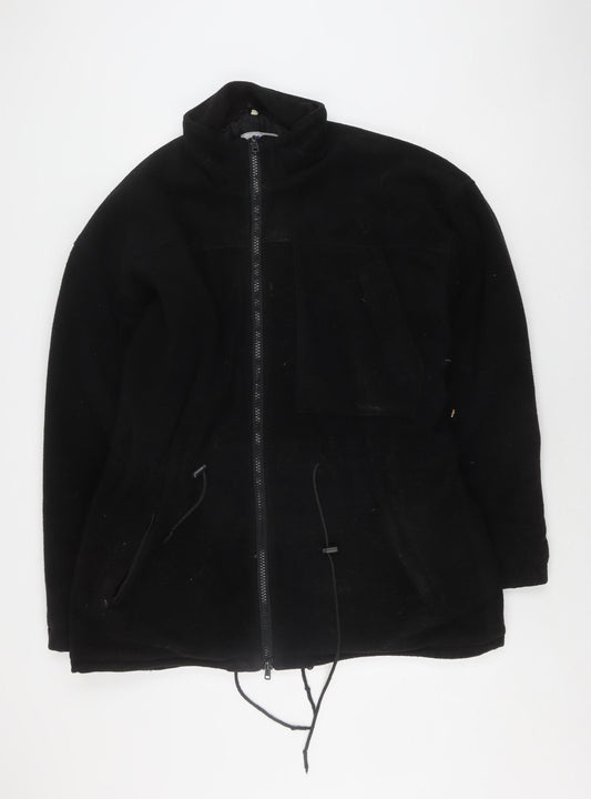 380 Climate Men's Black Hooded Mid-Length Jacket with Zip Size XL