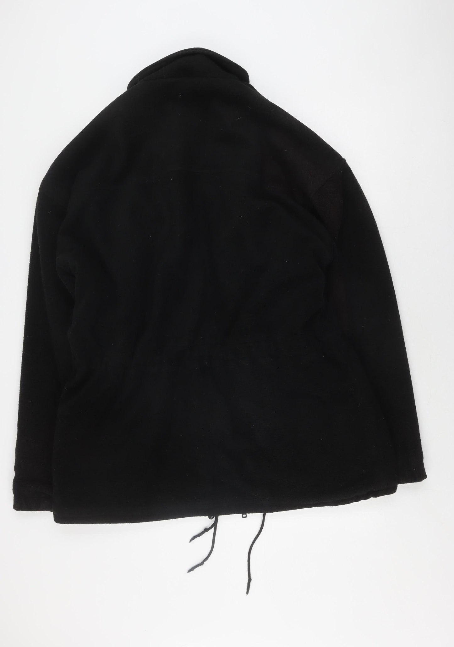 380 Climate Men's Black Hooded Mid-Length Jacket with Zip Size XL