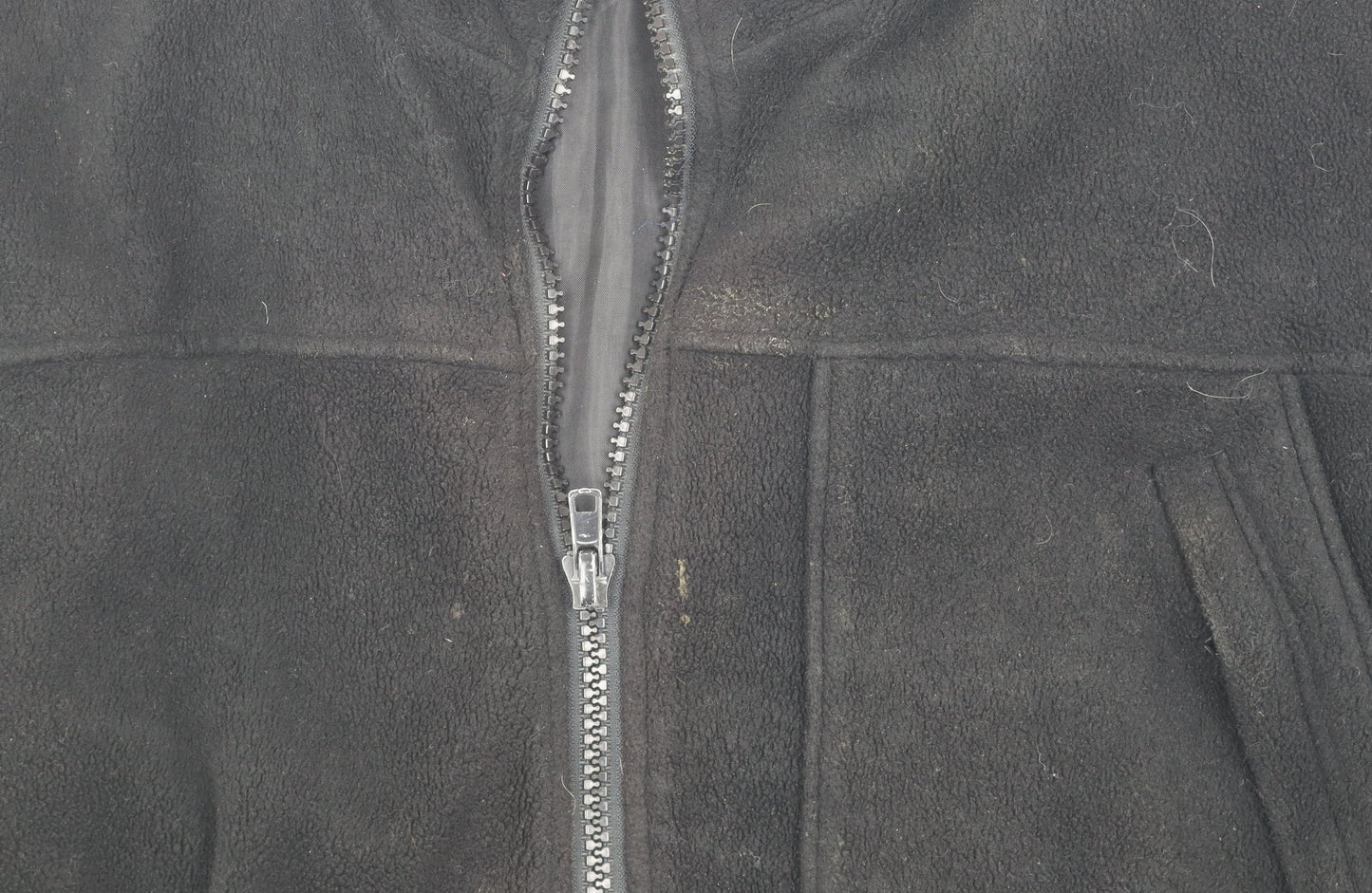 380 Climate Men's Black Hooded Mid-Length Jacket with Zip Size XL