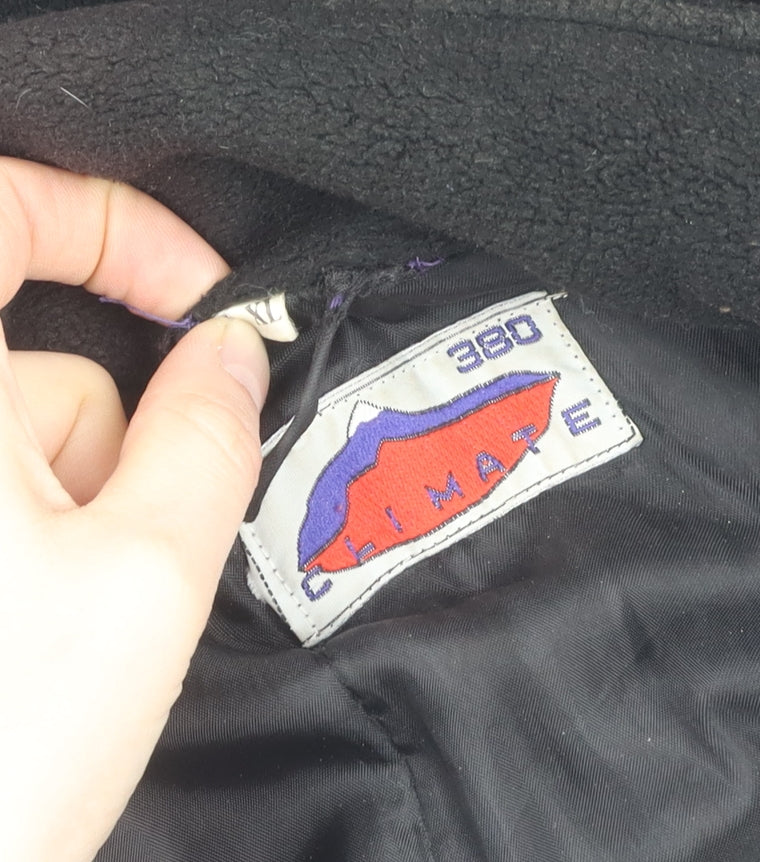 380 Climate Men's Black Hooded Mid-Length Jacket with Zip Size XL