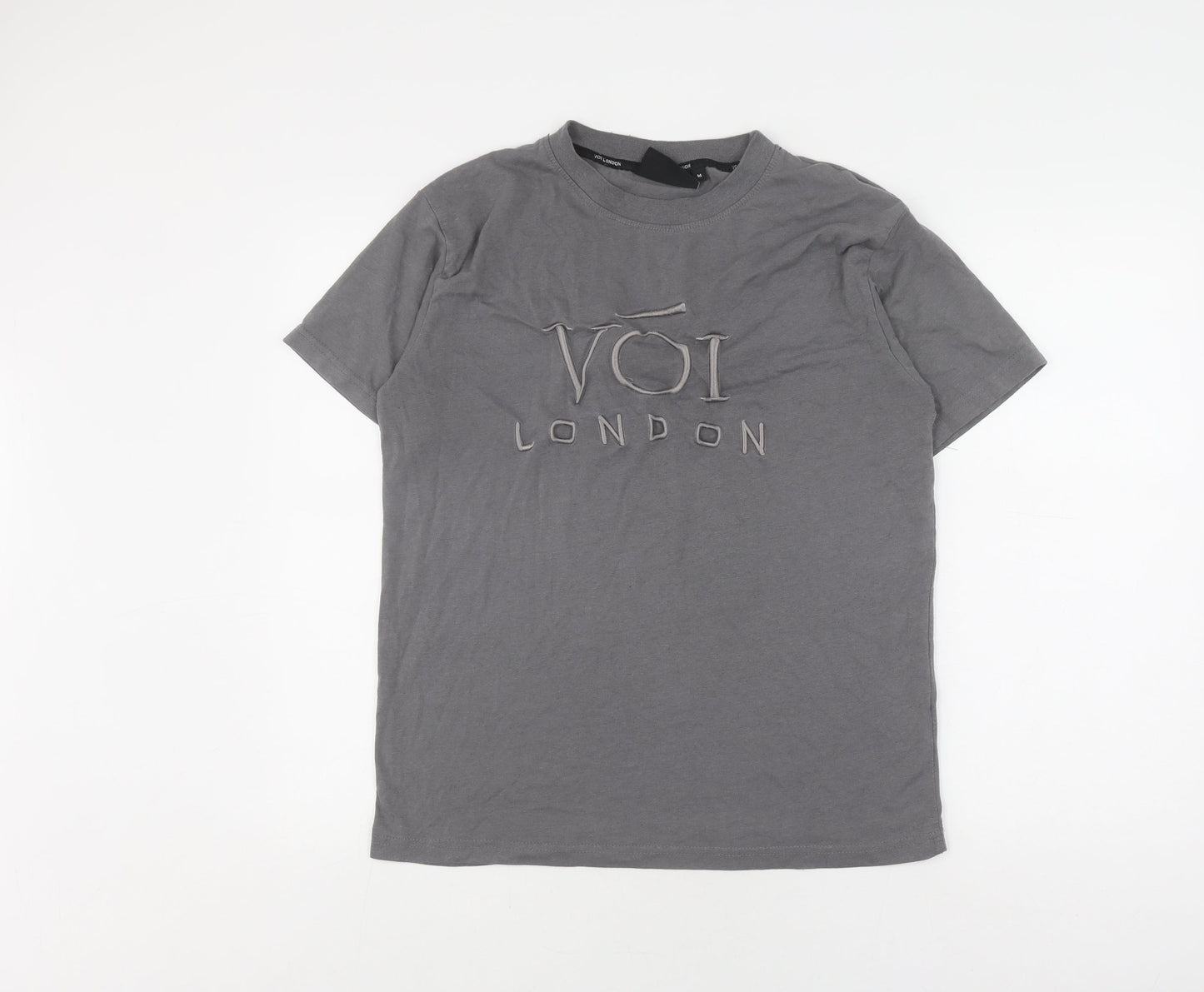 Voi London Men's Grey M T-Shirt with Logo