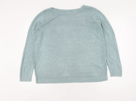 Maine Women's Blue Pullover Jumper, Size 16