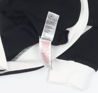 Marks and Spencer Girls Black Full Zip Jumper 10-11 Years