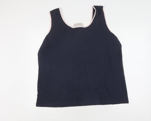 Ann Harvey Women's Blue Viscose Tank Size 24