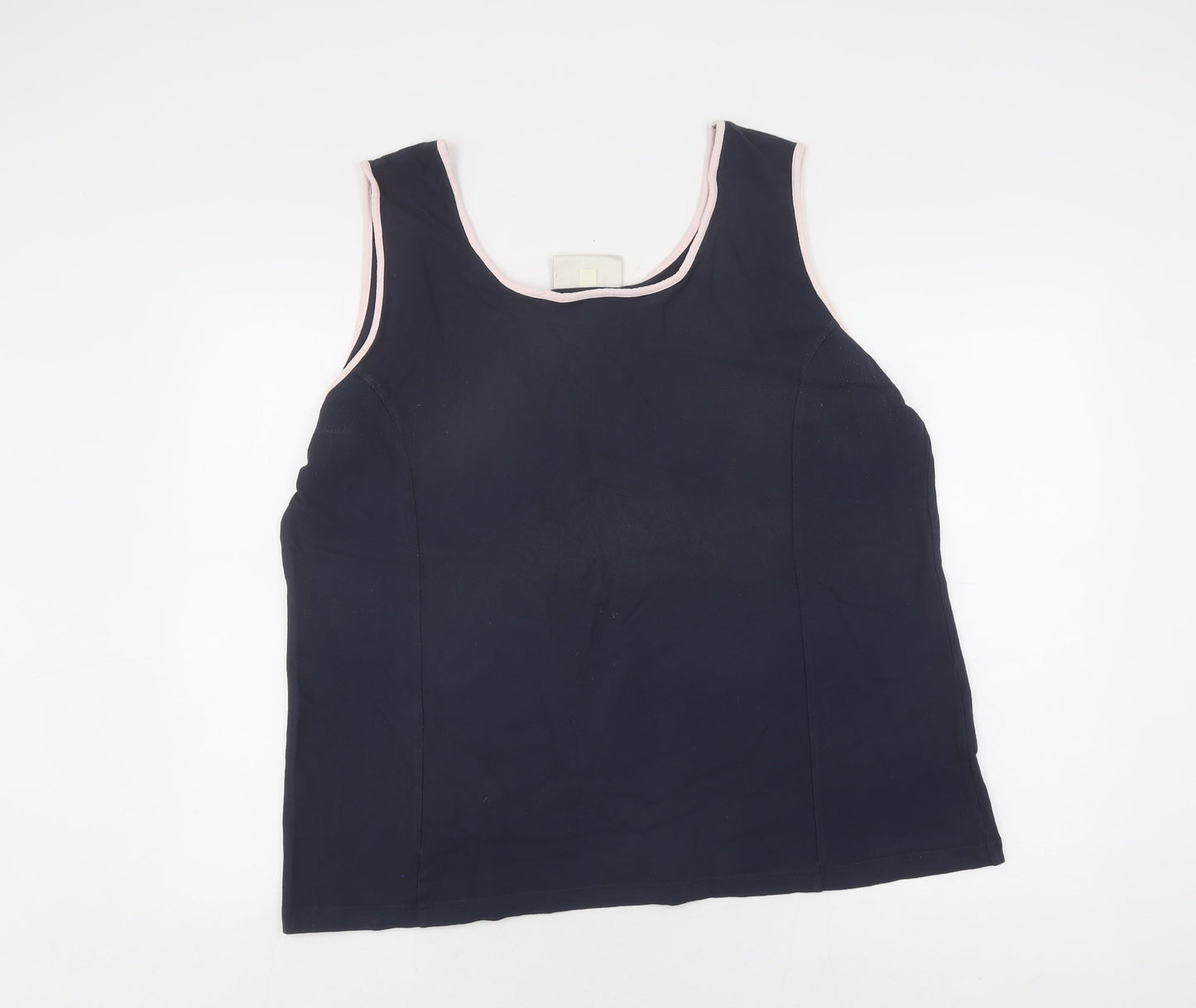 Ann Harvey Women's Blue Viscose Tank Size 24