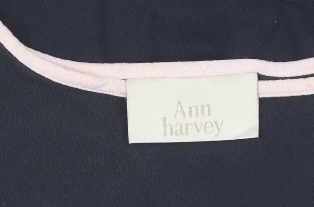 Ann Harvey Women's Blue Viscose Tank Size 24