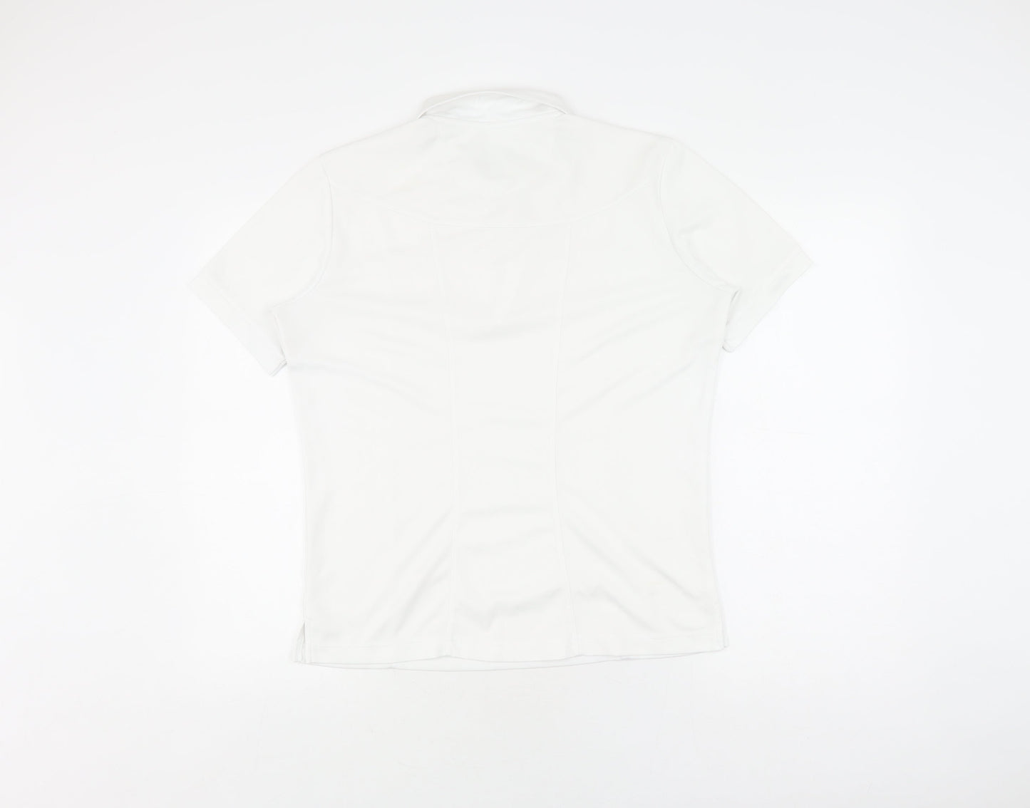 Emsmorn Unisex White Polo Shirt Size 12