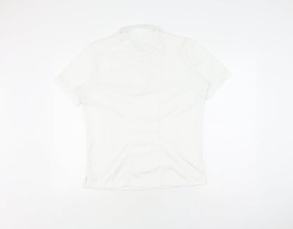 Emsmorn Unisex White Polo Shirt Size 12
