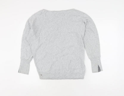 Womens UK Size XS Mint Velvet Grey Pullover Jumper