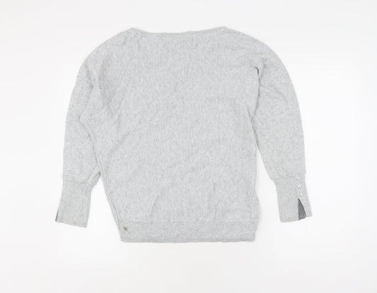 Womens UK Size XS Mint Velvet Grey Pullover Jumper