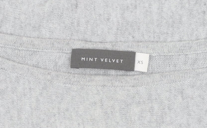 Womens UK Size XS Mint Velvet Grey Pullover Jumper