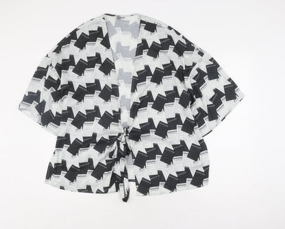 Womens UK Size XS ASOS Multicoloured Kimono Blouse