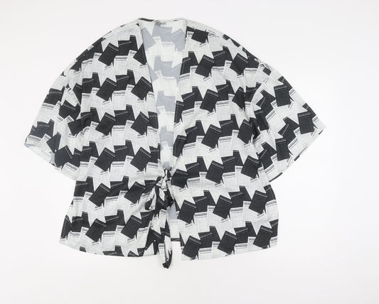 Womens UK Size XS ASOS Multicoloured Kimono Blouse
