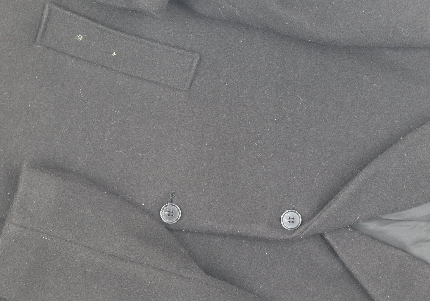 Womens UK Size L H&M Black Overcoat