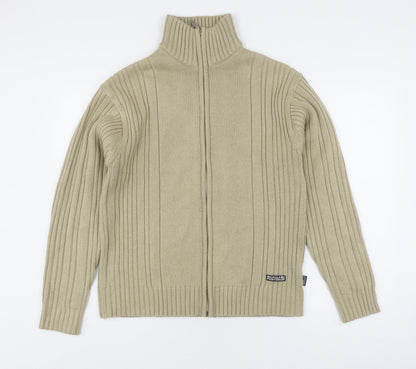 Pole Position Men's Beige Full Zip Jumper Size L