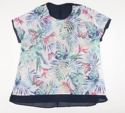 Womens UK Size 2 Yours Multicoloured Basic Blouse