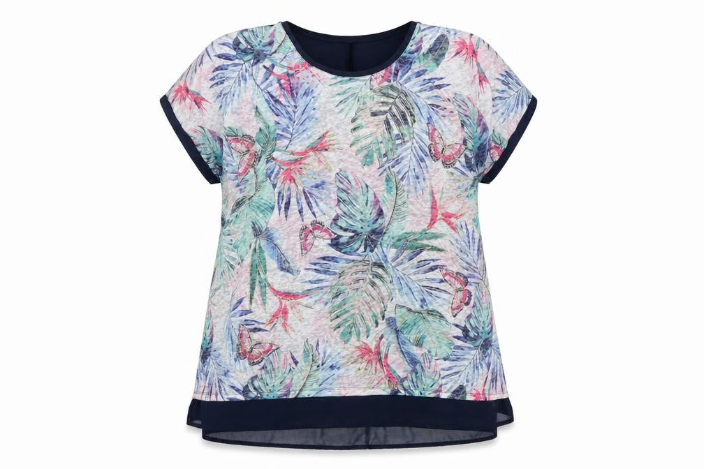 Womens UK Size 2 Yours Multicoloured Basic Blouse