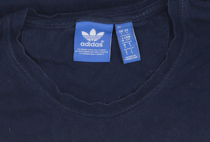 Adidas Men's Blue Short Sleeve Crew Neck T-Shirt, Size S
