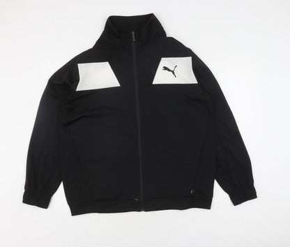 Additional front view of Puma Men's Black Track Jacket L - Gym & Training Style