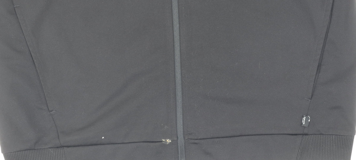 Close-up detail of Puma Men's Black Track Jacket L - Gym & Training Style