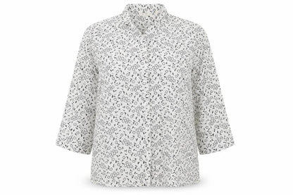 Womens UK Size 10 Fat Face White Basic Button-Up