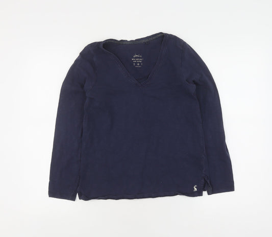 Womens UK Size 8 UK Joules Blue Basic T-Shirt