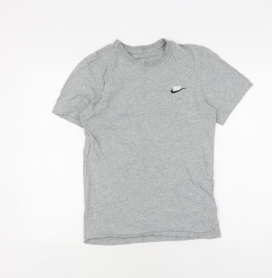 Nike Men's Grey XS T-Shirt - Short Sleeve, Crew Neck