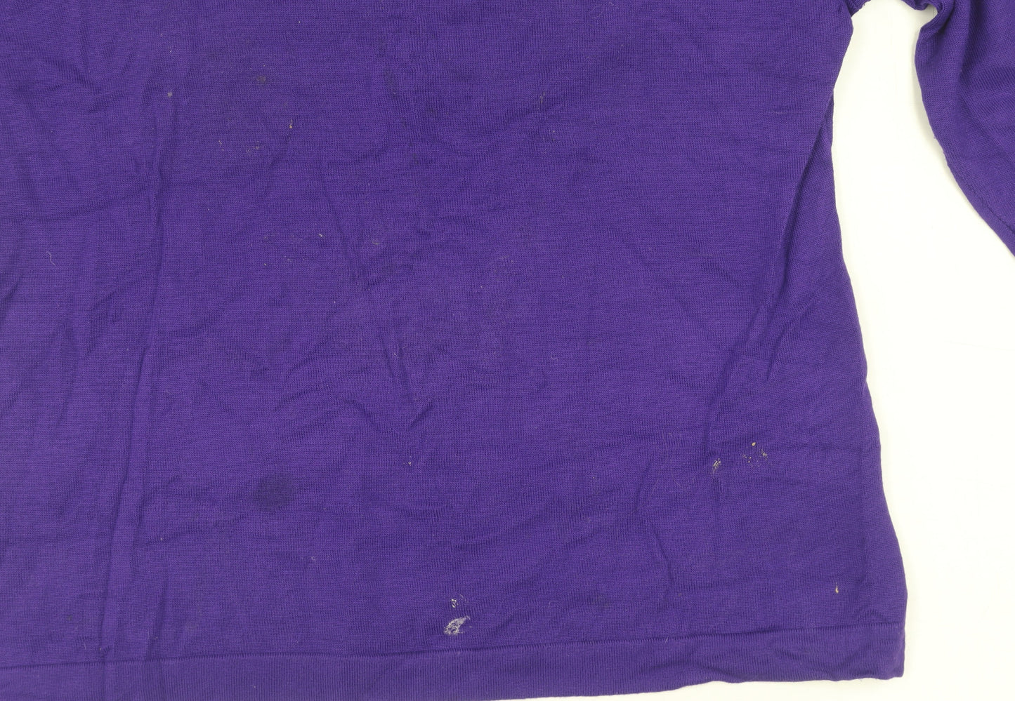 East Women’s Purple Beaded Pullover Jumper Size 18