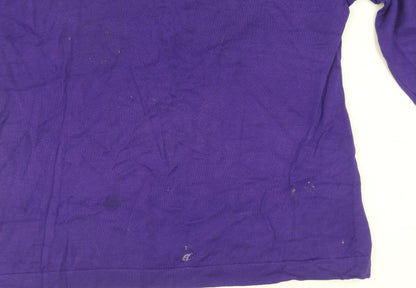 East Women’s Purple Beaded Pullover Jumper Size 18