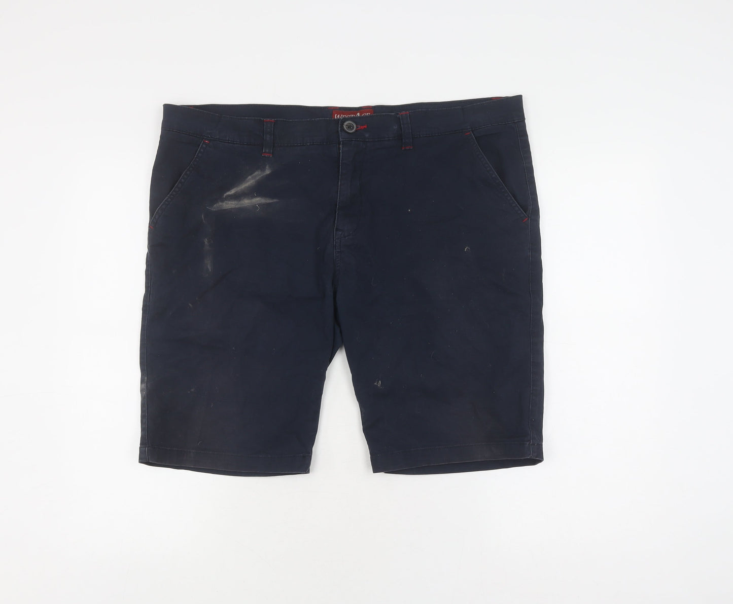 WestAce Blue Chino Shorts for Men, Size 38