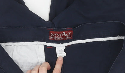 WestAce Blue Chino Shorts for Men, Size 38