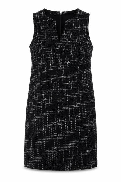 Gap Women's Black Check Shift Dress Medium