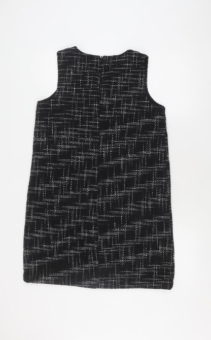 Gap Women's Black Check Shift Dress Medium