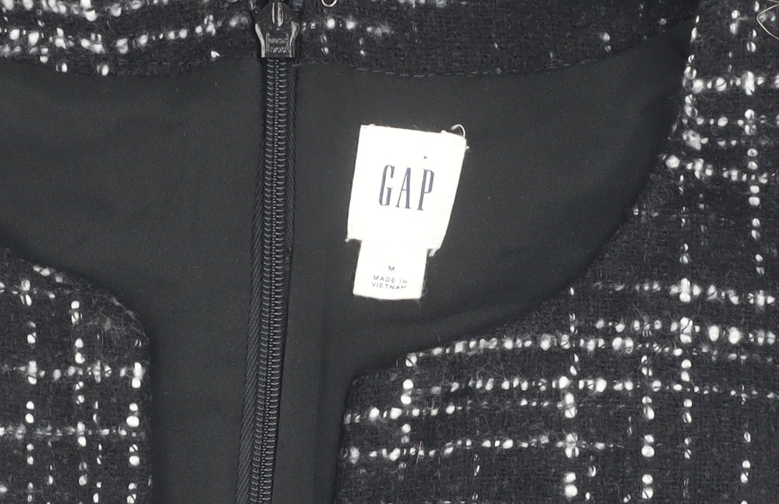 Gap Women's Black Check Shift Dress Medium