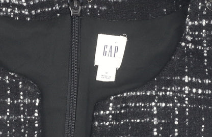 Gap Women's Black Check Shift Dress Medium