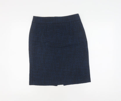 Banana Republic Women's Blue Pencil Skirt, Size 6, Zip Closure