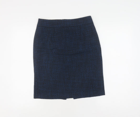 Banana Republic Women's Blue Pencil Skirt, Size 6, Zip Closure