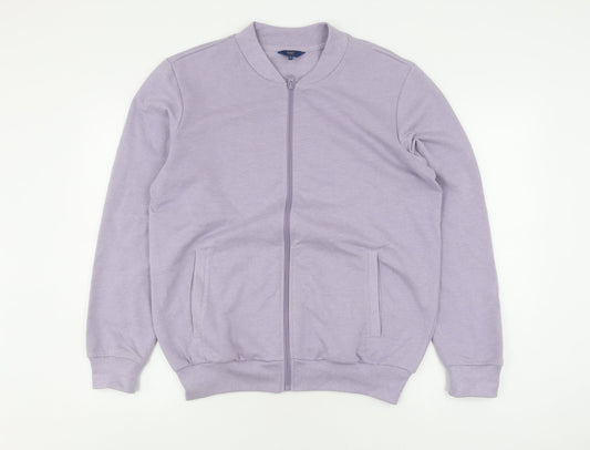 Cotton Traders Women's Purple Jacket M Casual Zip