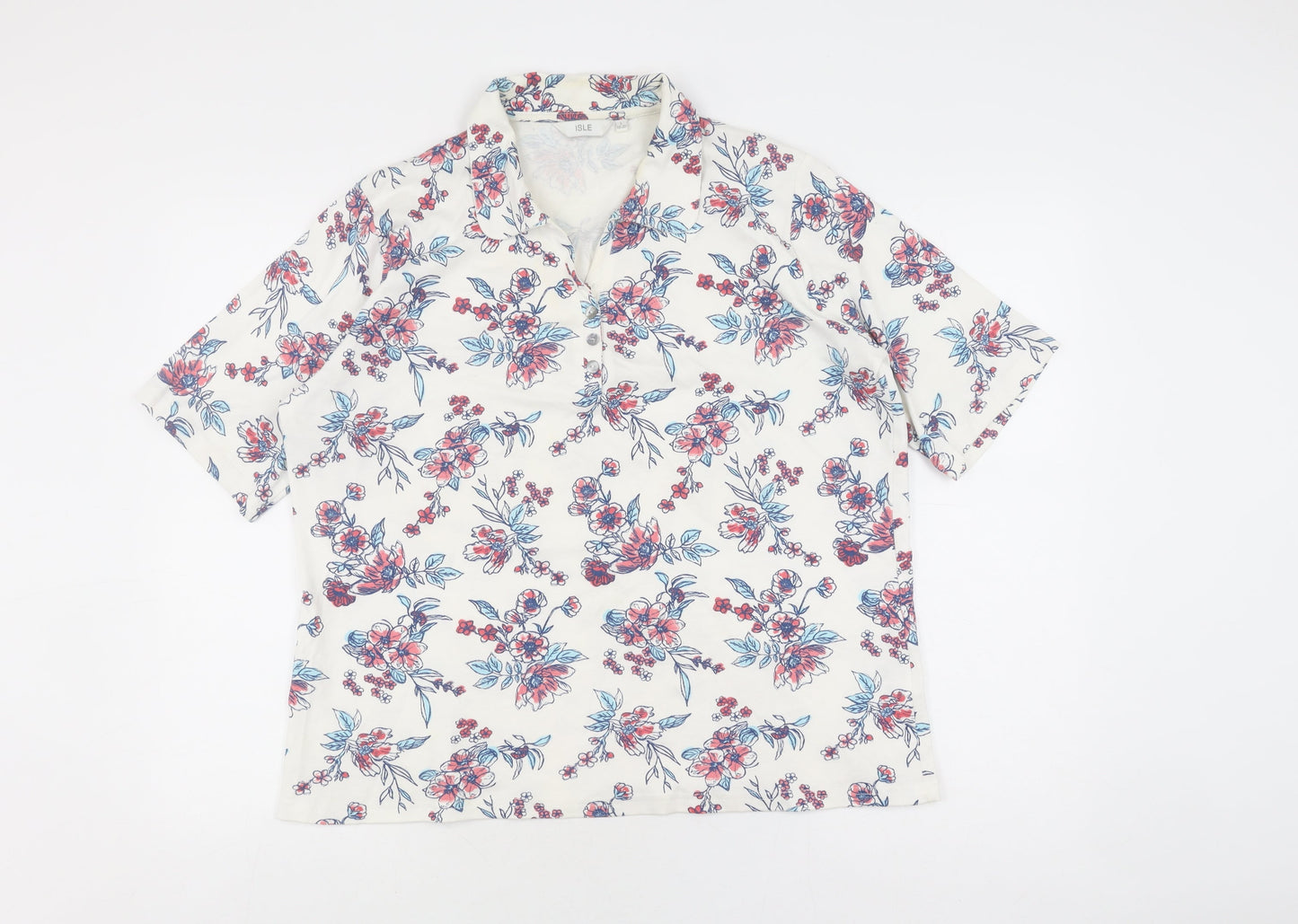 Isle Women's Multicoloured Floral Button-Up Shirt