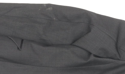 Mens UK Size 38 Topman Regular Black Suit Jacket