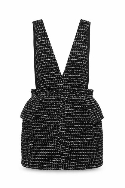 Womens UK Size 8 Zara One-Piece Black Dungaree