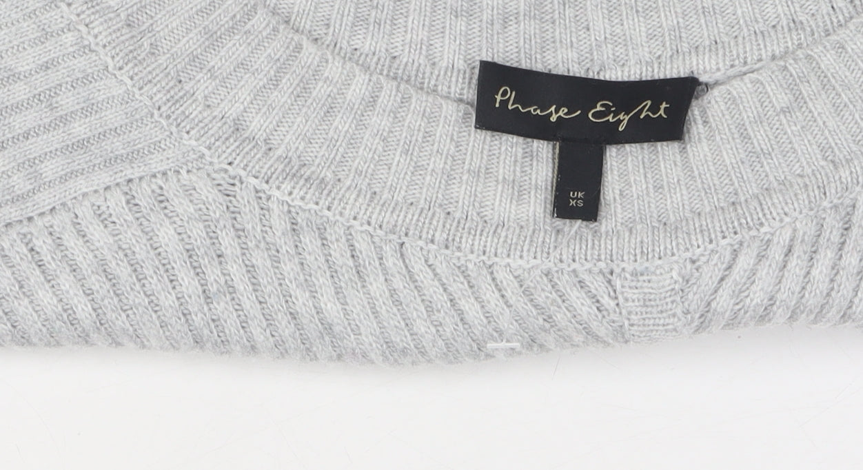 Womens UK Size XS Phase Eight Grey Pullover Jumper