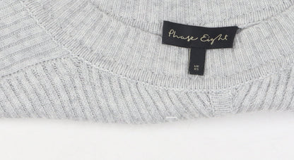 Womens UK Size XS Phase Eight Grey Pullover Jumper