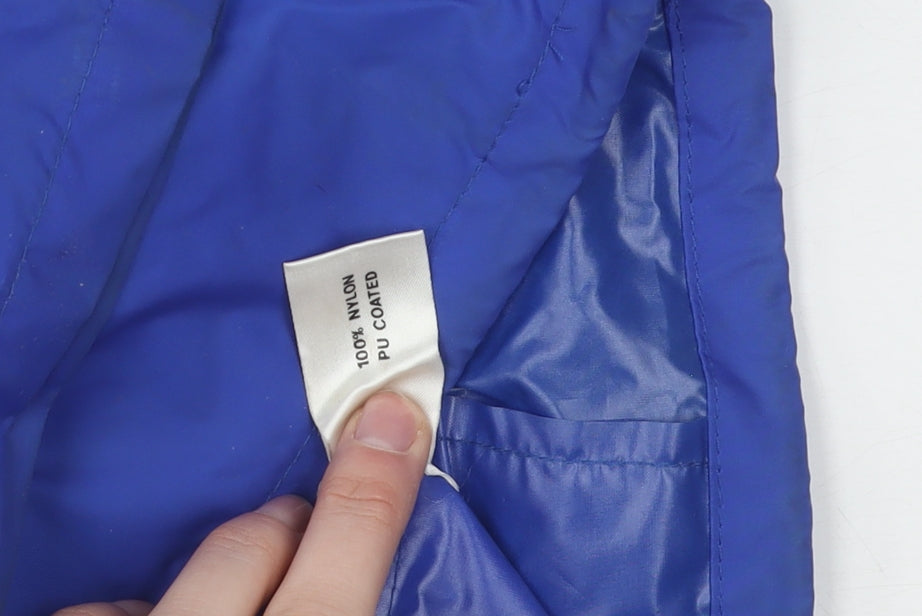 Mens UK Size M Reynard Blue Rain Coat