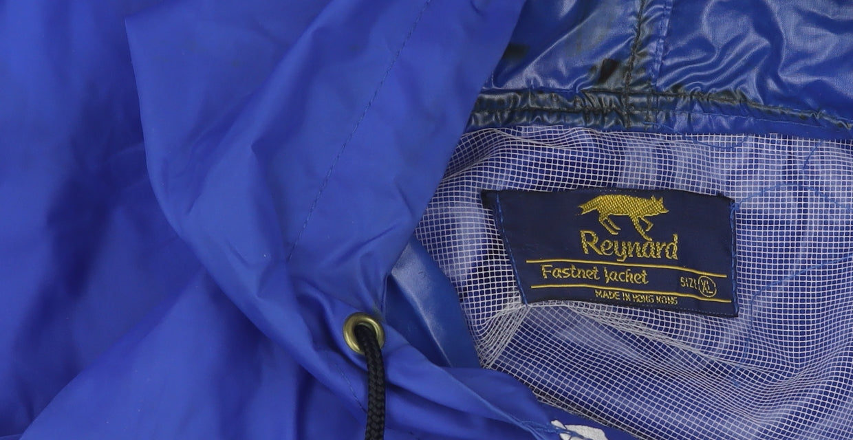 Mens UK Size M Reynard Blue Rain Coat