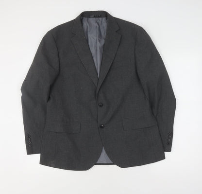 Mens UK Size 40 Marks and Spencer Regular Grey Suit Jacket
